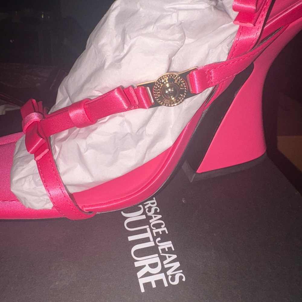Versace Jeans Couture Vibrant Pink Heels